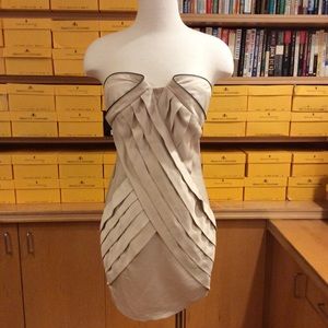 Nikibiki Strapless Cocktail dress in Champagne.